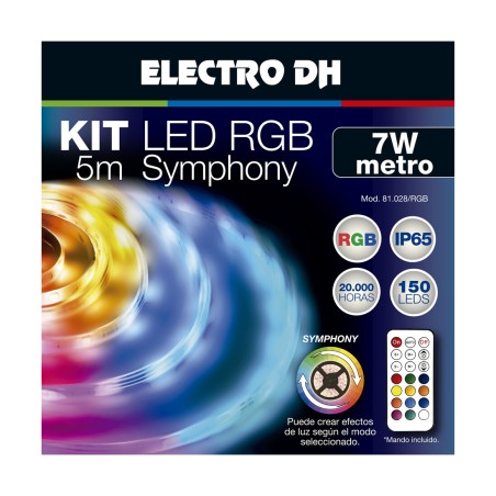 81-028-RGB 5m TIRA LED RGB 7W-m 5V IP65 ELECTRO DH