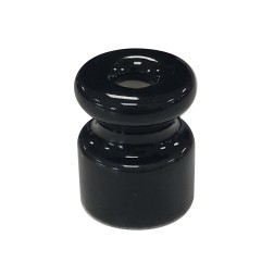 1400424-N AISLADOR PORCELANA NEGRO 24x19mm-