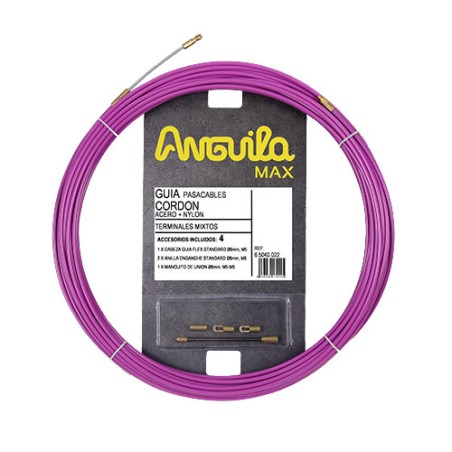 65040022 22m CORDON ACERO RECUBIERTO NYLON ANGUILA MAX