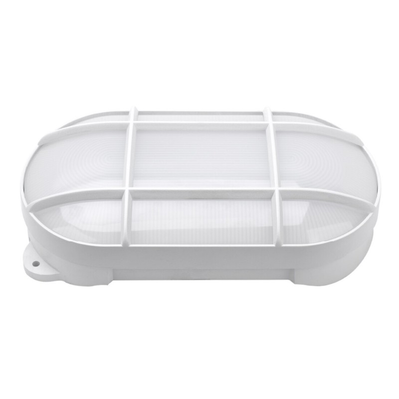 200205001 APLIQUE LED OVALADO CERCIS CON REJILLA 15W 6500K BLANCO GSC