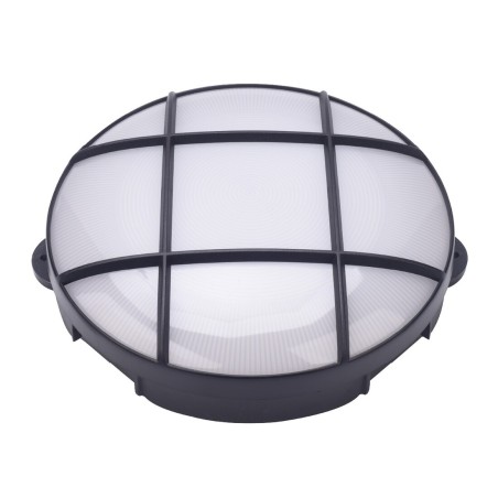 200205007 APLIQUE LED REDONDO OXALIS CON REJILLA 15W 6500K NEGRO GSC