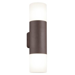 222260224 APLIQUE PARED ALUMINIO OXIDO HOOSIC 2xE27 IP44 TRIO