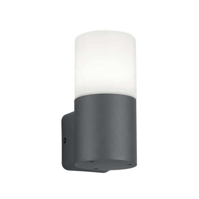 224060142 APLIQUE PARED ALUMINIO ANTRACITA HOOSIC E27 IP44 TRIO