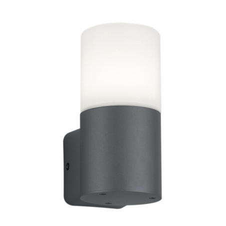224060142 APLIQUE PARED ALUMINIO ANTRACITA HOOSIC E27 IP44 TRIO
