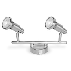 540545 REGLETA LED 2 FOCOS 2,6W NIQUEL 2700K LEDVANCE