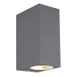 34164-2 APLIQUE EXTERIOR 2XGU10 35W ALUMINIO ANTRACITA IP44 VERONIKA GLOBO
