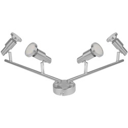 540583 REGLETA LED 4 FOCOS 2,6W NIQUEL 2700K OSRAM