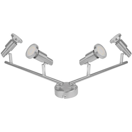 540583 REGLETA LED 4 FOCOS 2,6W NIQUEL 2700K OSRAM