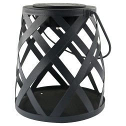 G2208 LAMPARA SOLAR DECORATIVA METALICA NEGRA GALIX