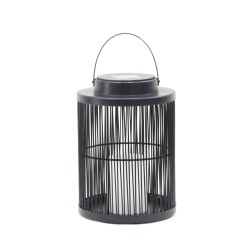 G2005 LAMPARA SOLAR VELA PARPADEO CON JAULA METAL+PLASTICO GALIX
