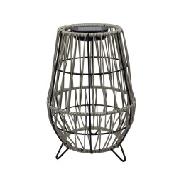 G2315 LAMPARA SOLAR JAULA C-PATAS METAL+POLIETILENO GALIX