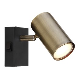 57911-1M FOCO METAL 1xGU10 25W 230V LATON ANTIGUO ROBBY GLOBO
