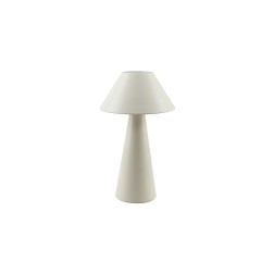 1950944-BL LAMPARA DE MESA 1xE27 TIPO SETA BLANCA EB