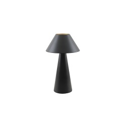 1950944-N LAMPARA DE MESA 1xE27 TIPO SETA METAL NEGRA EB