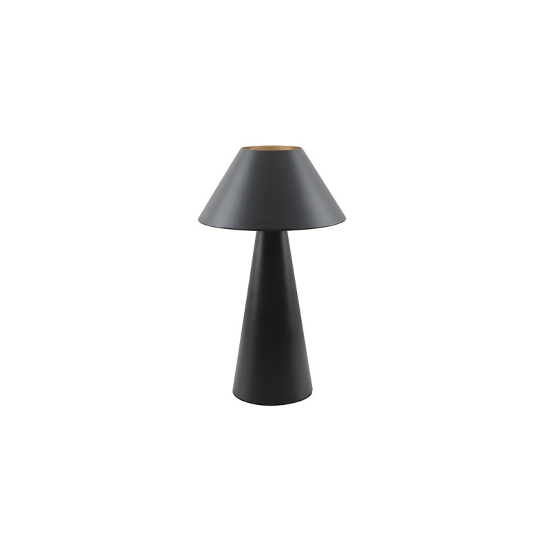 1950944-N LAMPARA DE MESA 1xE27 TIPO SETA METAL NEGRA EB