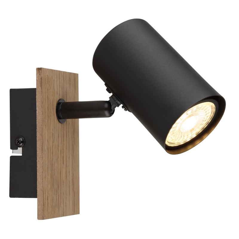 57905-1 FOCO TECHO LED 1xGU10 35W IP20 MADERA Y NEGRO LINCA GLOBO