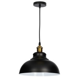 204400070 LAMPARA COLGANTE AKURE E27 Ø290mm NEGRO GSC