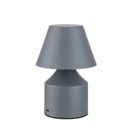 1950933-GR LAMPARA DE SOBREMESA GRIS 2W CCT RECARGABLE F-BRIGHT