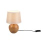 R50621035 LAMPARA SOBREMESA REDONDA 1xE14 IP20 ACABADO MADERA LUXOR TRIO