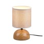 R50351035 LAMPARA SOBREMESA REDONDA 1xE14 IP20 ACABADO MADERA LUCI TRIO