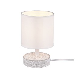 R50980101 LAMPARA SOBREMESA CERAMICA 1xE14 IP20 BLANCO MARIE TRIO