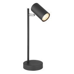 57910TB LAMPARA SOBREMESA LED 1xGU10 230V NEGRA ROBBY GLOBO