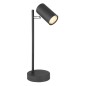 57910TB LAMPARA SOBREMESA LED 1xGU10 230V NEGRA ROBBY GLOBO