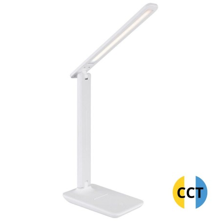 58439W FLEXO SOBREMESA LED 5W 570Lm BLANCO BRIGHTON GLOBO