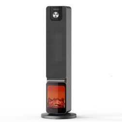 3105003 CALEFACTOR OSCILANTE EFECTO LLAMA 2000W F-BRIGHT