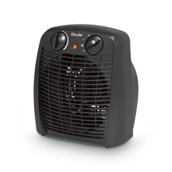 TERMOVENTILADOR NEGRO 1000-2000W SYRA FACULA