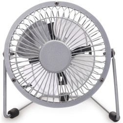 5000729 VENTILADOR GRIS SOBREMESA USB OSCILANTE 3W NIAROS