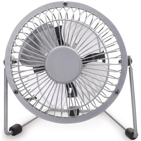5000729 VENTILADOR GRIS SOBREMESA USB OSCILANTE 3W NIAROS
