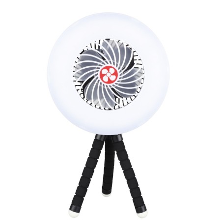 300040005 MINI VENTILADOR SOLAR CON LUZ Y TRIPODE FLEXIBLE TANAMI NIAROS