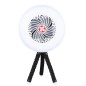 300040005 MINI VENTILADOR SOLAR CON LUZ Y TRIPODE FLEXIBLE TANAMI NIAROS