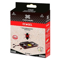4026 PACK 6uds TRAMPA 15gr ECOGEL CUCARACHAS NOVAR