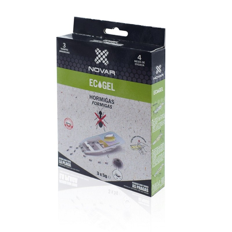 4032 PACK 3uds TRAMPA 15gr ECOGEL HORMIGAS NOVAR