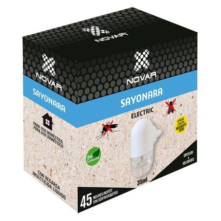 4060 AHUYENTADOR MOSQUITOS ELECTRICO + 1 RECAMBIO SAYONARA NOVAR