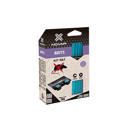 4042 KIT TRAMPA PARA RATONES CON 40gr CEBO NOVAR