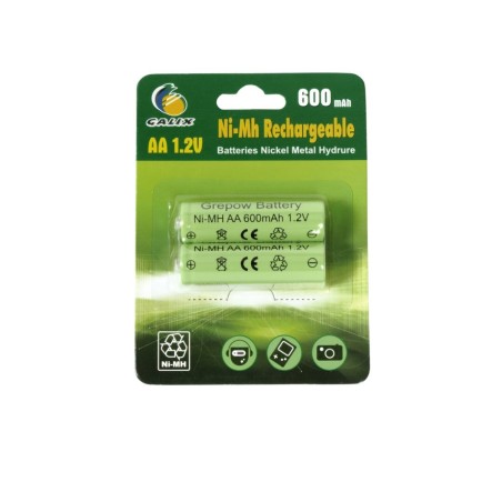 NI-MH 600-2 BL 2u PILA RECARGABLE AA 600mAh 1,2V GALIX