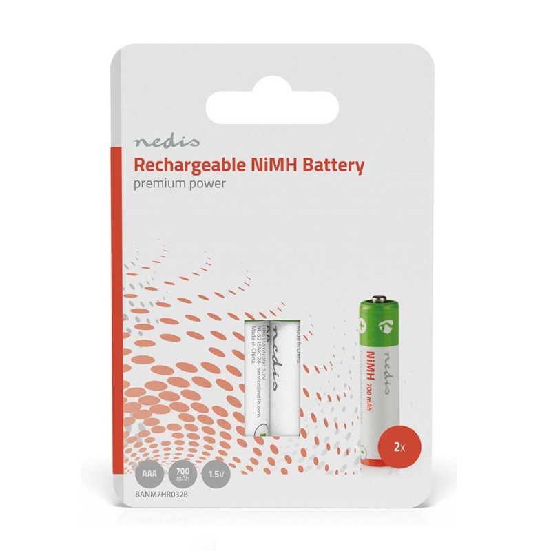 BANM7HR032B BL 2ud PILA RECARGABLE R3 AAA NI-Mh