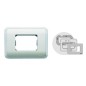 16663-B PLACA 3 MODULOS ESTRECHOS BLANCO ALPINO BJC