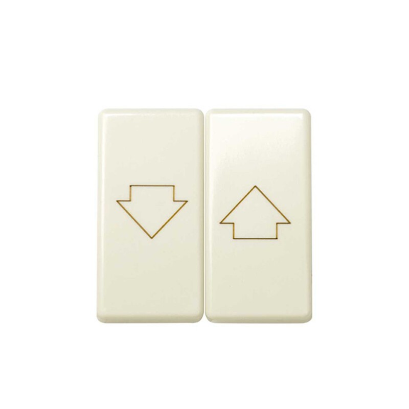 27028-32 TECLA DOBLE PARA PERSIANAS MARFIL
