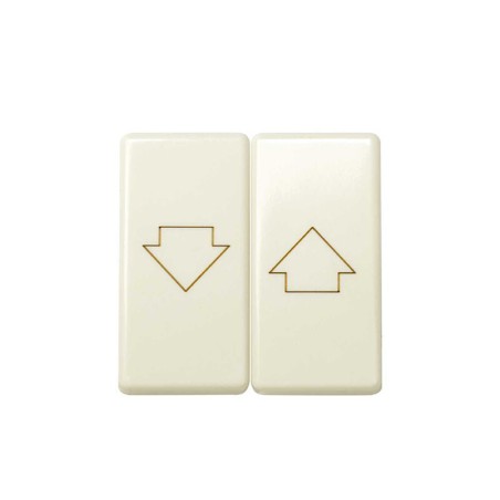 27028-32 TECLA DOBLE PARA PERSIANAS MARFIL