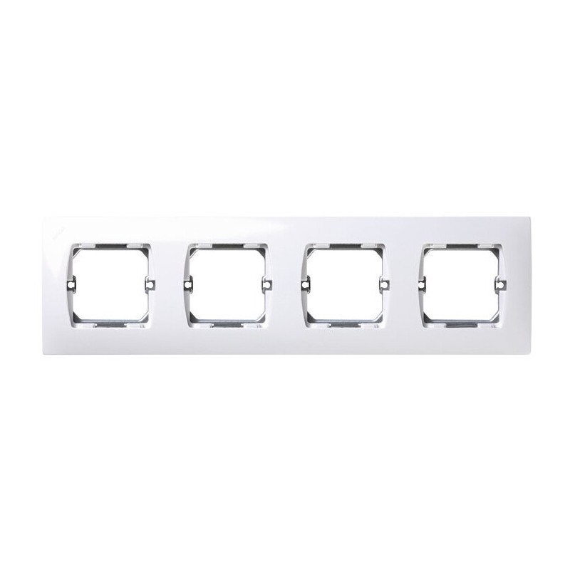 27640-65 PLACA 4 MODULOS ANCHOS BLANCA