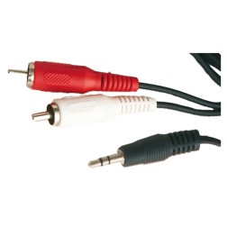 2600931 ESTEREO MACHO 3-5mm A 2 RCA MACHO