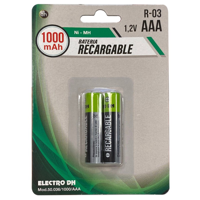 50-036-1000-AAA BL 2ud PILA RECARGABLE R-03 AAA DH