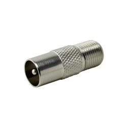 19-515 CONECTOR "F" HEMBRA A TV MACHO DH