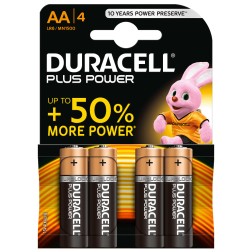 4 x PILA ALCALINA LR06 AA DURACELL PLUS