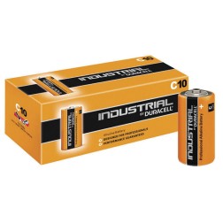 10ud PILA ALCALINA R14 C INDUSTRIAL DURACELL