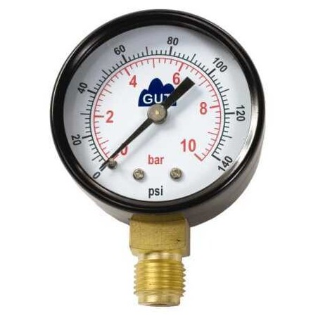 MANOMETRO 0-10 KG-CM2 SALIDA RADIAL ROSCA 1-4"